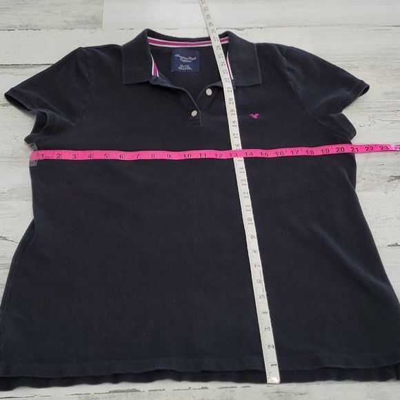 American Eagle Outfitters | Womens Fitted Polo | Color: Black | Size: XXL - Picture 5 of 6